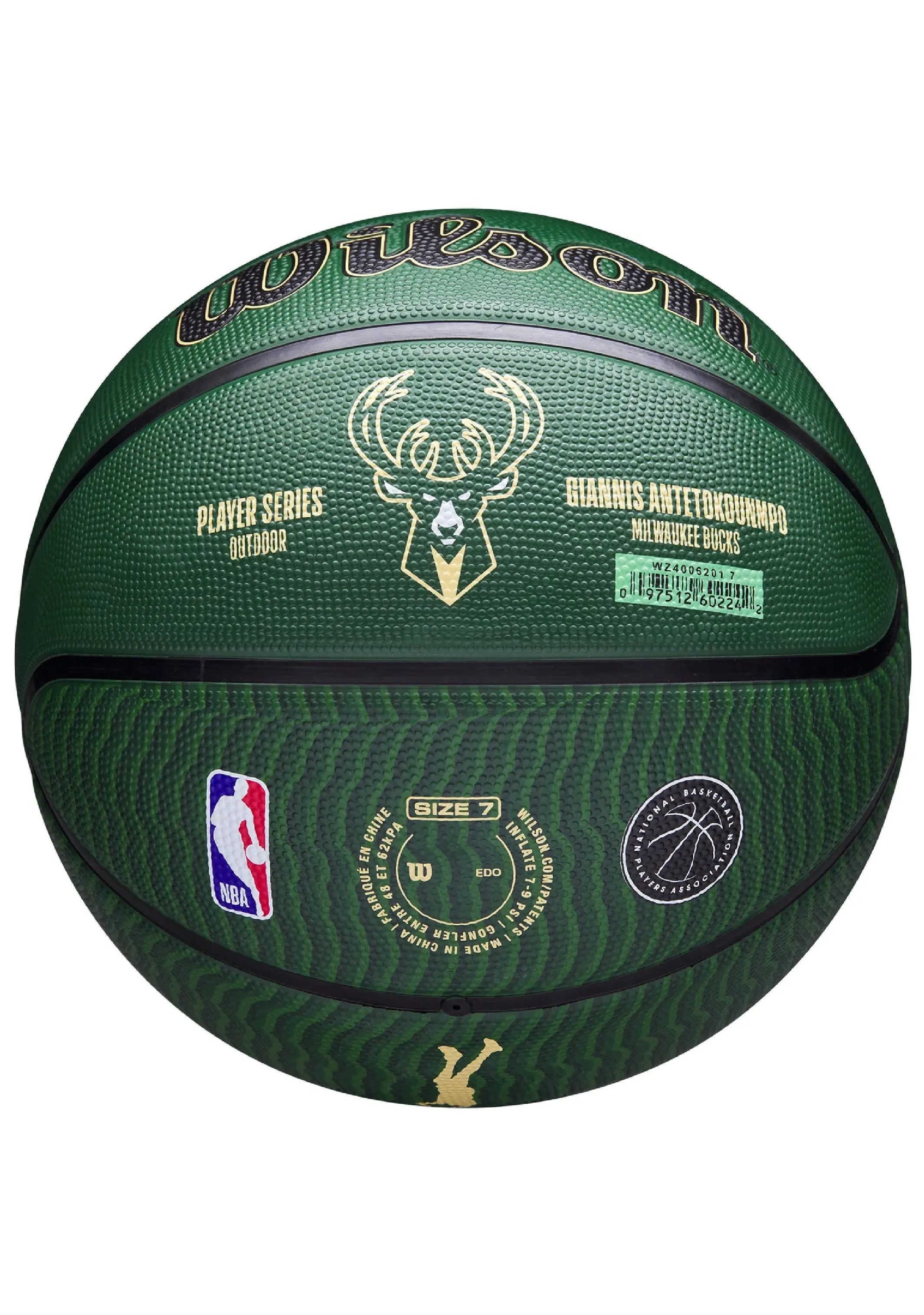 Wilson NBA Player Icon Giannis Basketball Size 7 <br> WZ4006201XB7