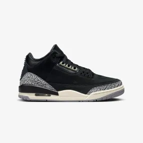 WMN'S AIR JORDAN 3 OFF NOIR 'OFF NOIR/BLACK-SAIL-CEMENT GREY'