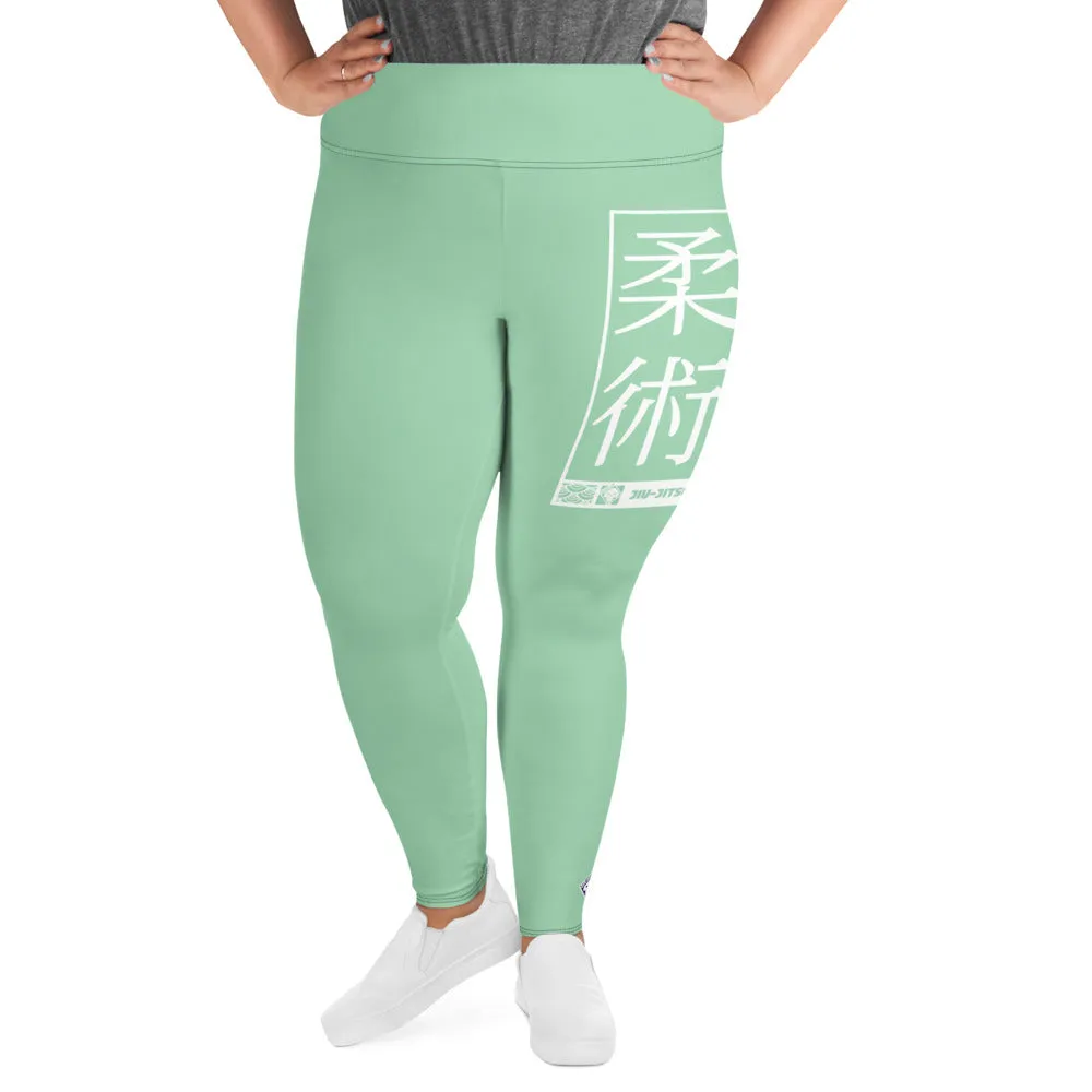 Women's Plus Size Yoga Pants Workout Leggings For Jiu Jitsu 010 - Vista Blue