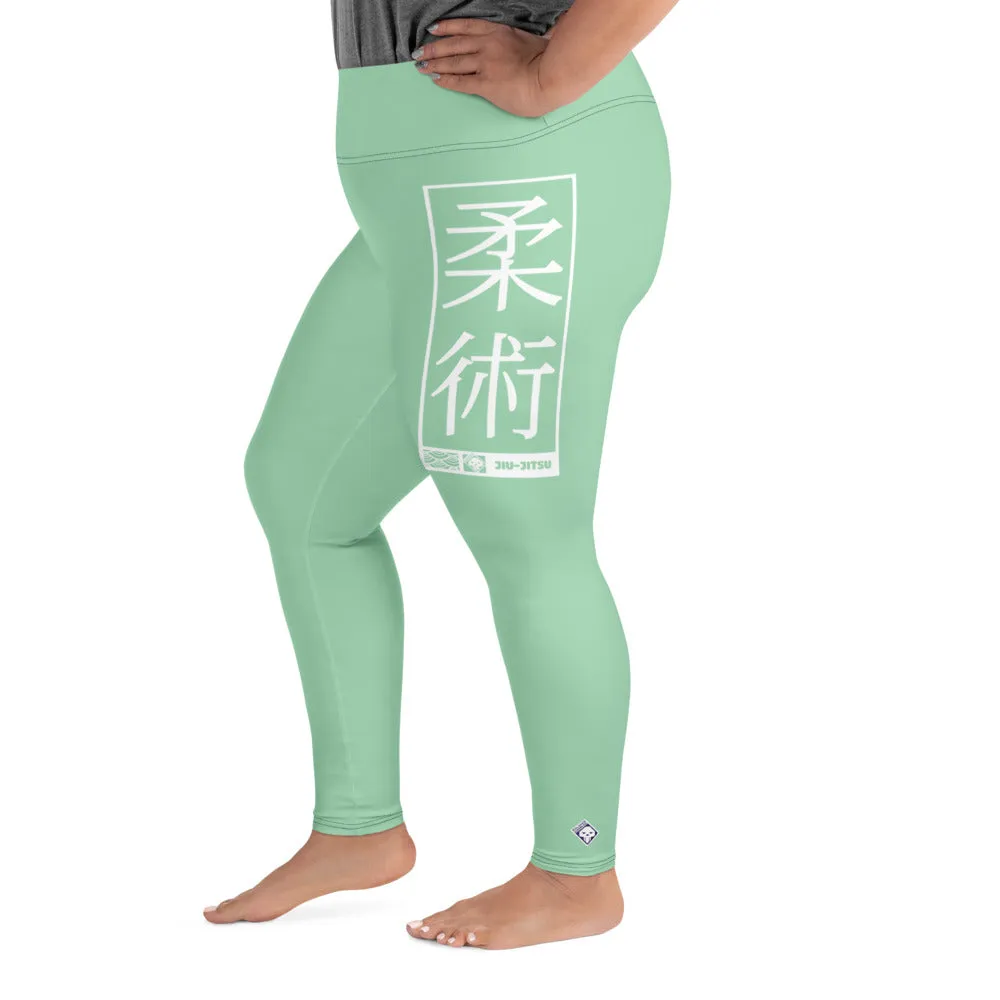 Women's Plus Size Yoga Pants Workout Leggings For Jiu Jitsu 010 - Vista Blue