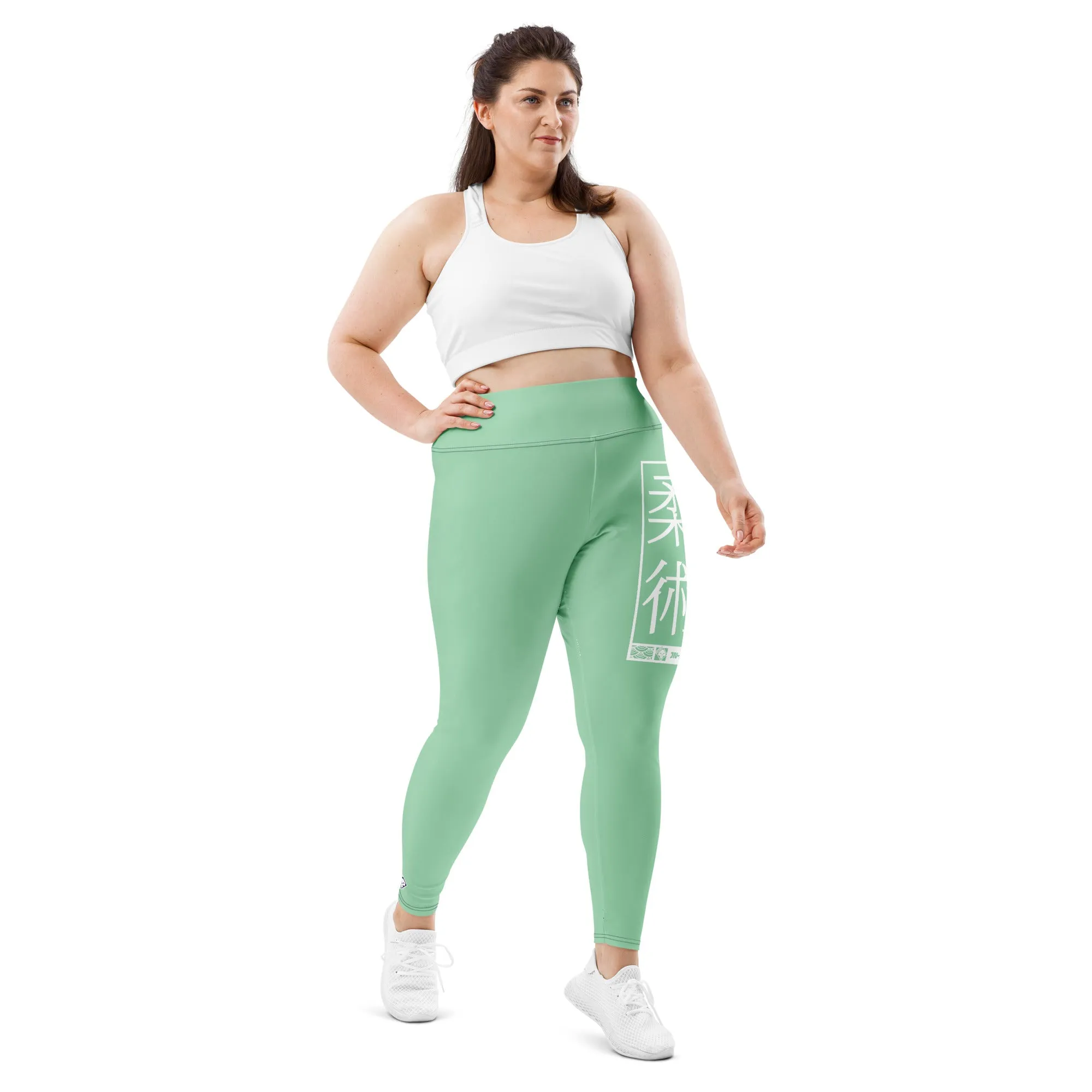 Women's Plus Size Yoga Pants Workout Leggings For Jiu Jitsu 010 - Vista Blue