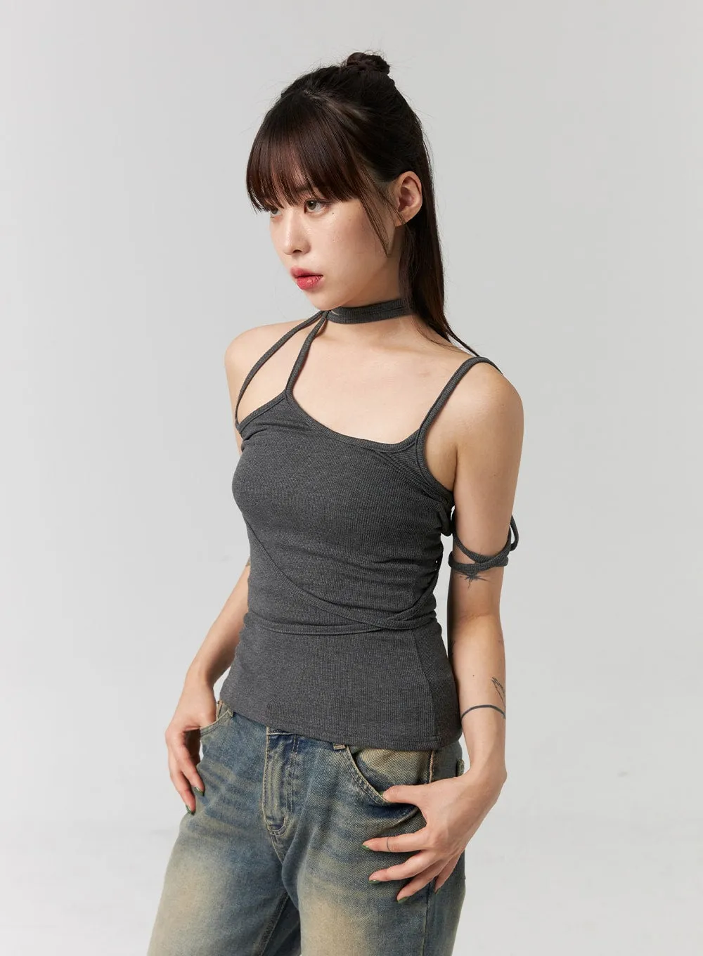 X-Strap Slim Sleeveless Top CG331